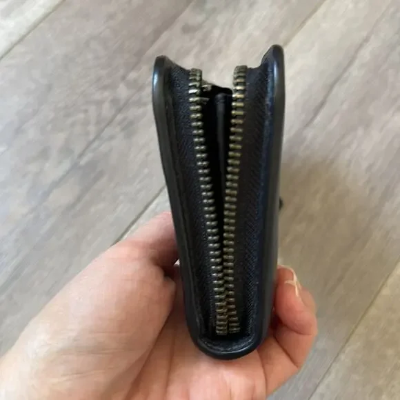 Coach x Disney 1941 Squinting Mickey Mouse Accordion Zip Leather Wallet